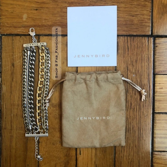Multi link bracelet gold and silver
